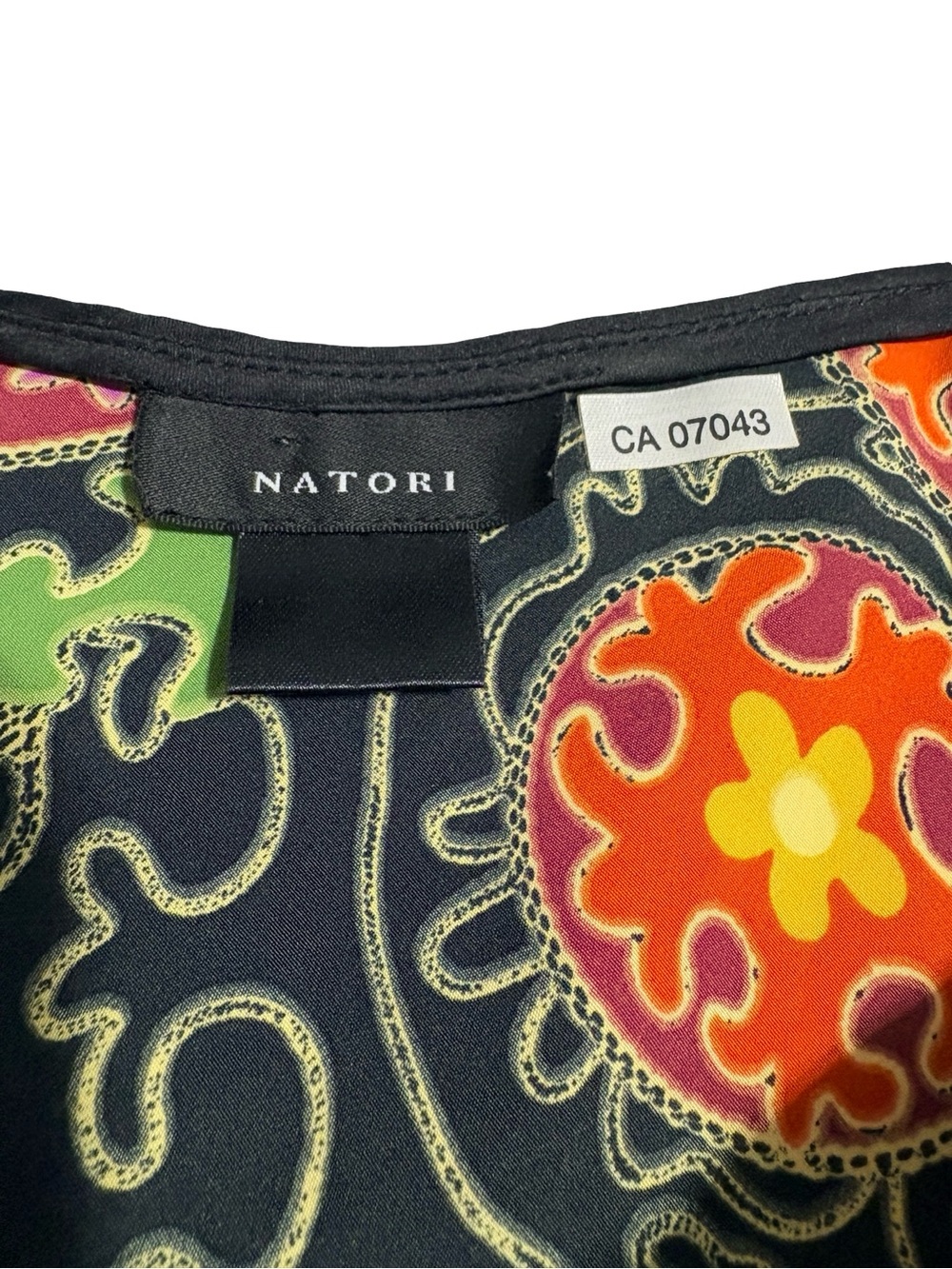 Natori Floral Medallion Slip Dress Y2K Abstract Print Midi - Picture 5 of 9
